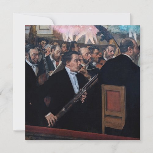 Edgar Degas _ Orchestra at the Opera Invitation