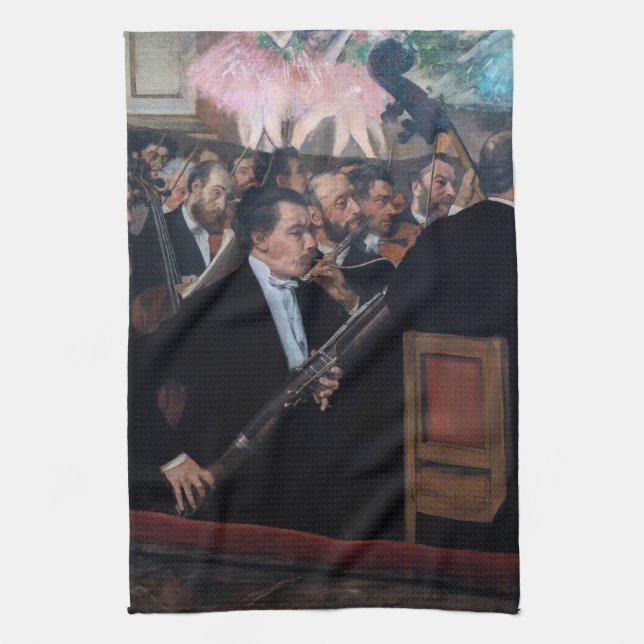 Edgar Degas - Orchestra at the Opera Kitchen Towel (Vertical)