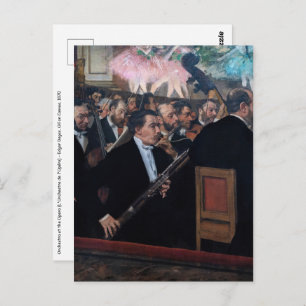 Edgar Degas - Orchestra at the Opera Postcard