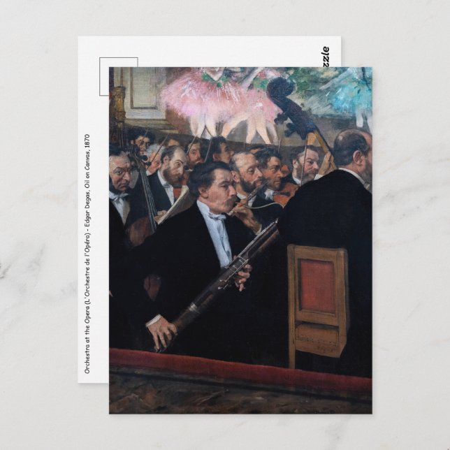 Edgar Degas - Orchestra at the Opera Postcard (Front/Back)