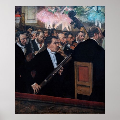 Edgar Degas _ Orchestra at the Opera Poster