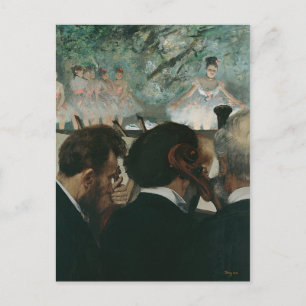 Edgar Degas Orchestra Musicians New Address Announcement Postcard