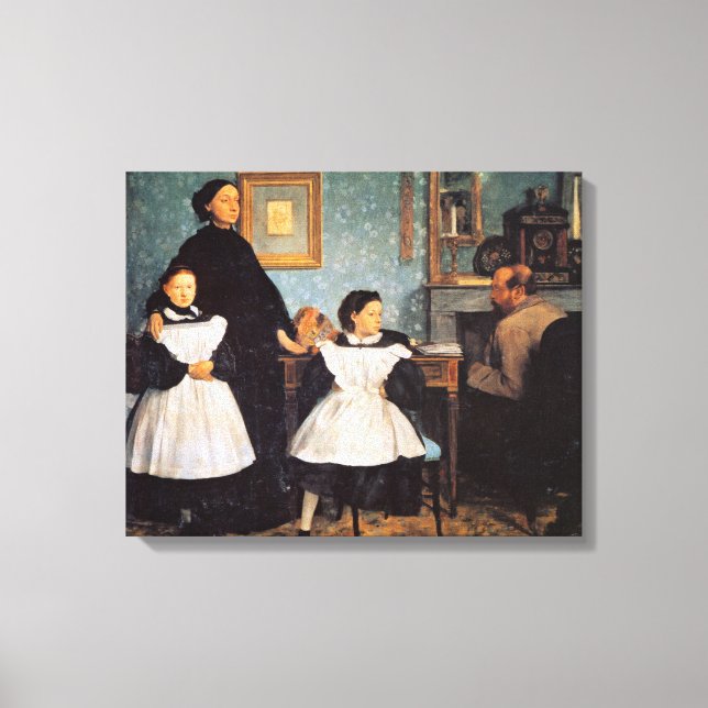 Edgar Degas painting, The Bellelli Family Canvas Print (Front)