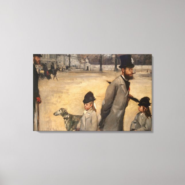 Edgar Degas | Place de la Concorde, 1875 Canvas Print (Front)