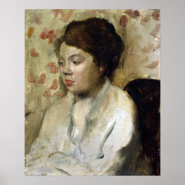 Edgar Degas Portrait of a Young Woman Poster (Front)