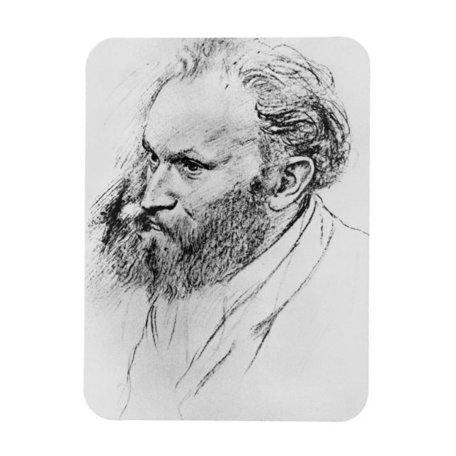Edgar Degas | Portrait of Edouard Manet  Magnet (Vertical)