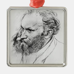 Edgar Degas Portrait of Edouard Manet Metal Ornament