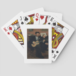 Edgar Degas   Portrait of Lorenzo Pagans Poker Cards