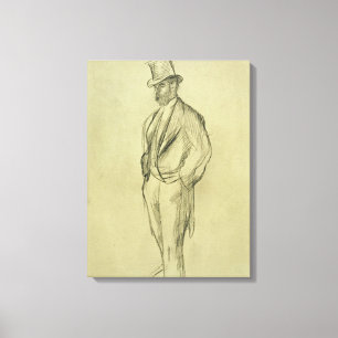 Edgar Degas Portrait of Ludovic Halevy Canvas Print