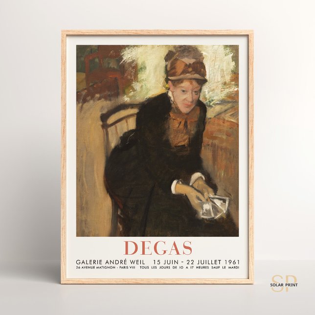 Edgar Degas Portrait of Mary Cassatt Art Elegance  Poster (Creator Uploaded)