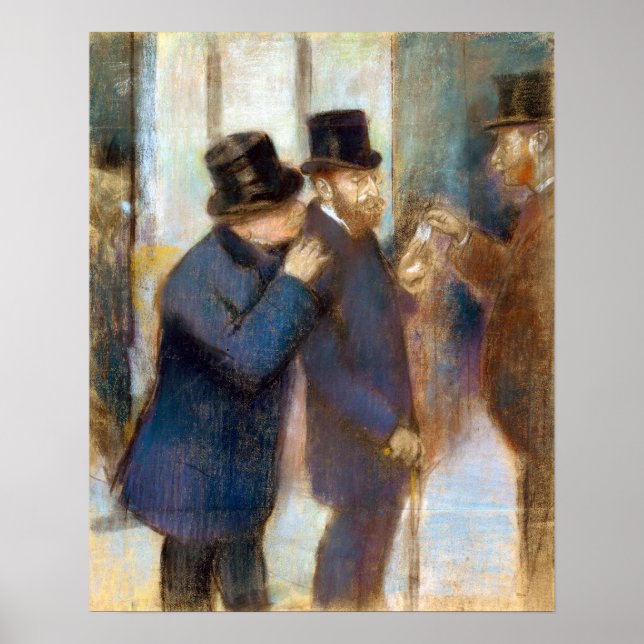 Edgar Degas Portraits at the Stock Exchange Poster (Front)
