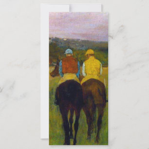 Edgar Degas Race Horses at Longchamp Card