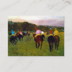 Edgar Degas Race Horses at Longchamp Enclosure Card
