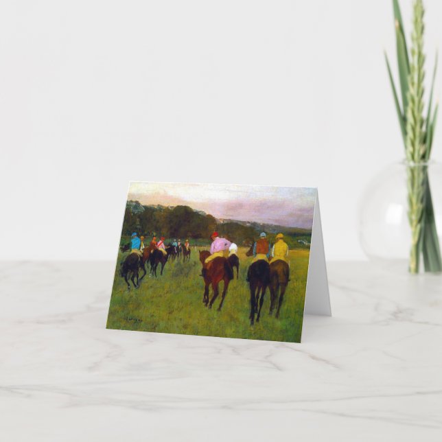 Edgar Degas Race Horses at Longchamp Invitation (Front)