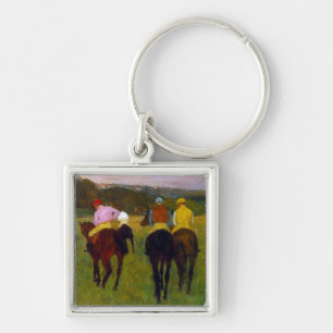 Edgar Degas Race Horses at Longchamp Keychain