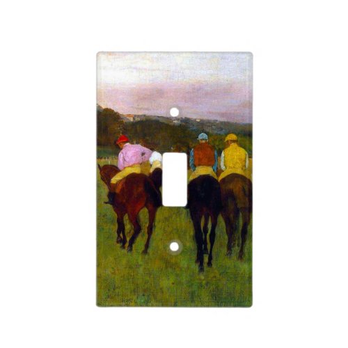 Edgar Degas Race Horses at Longchamp Light Switch Cover
