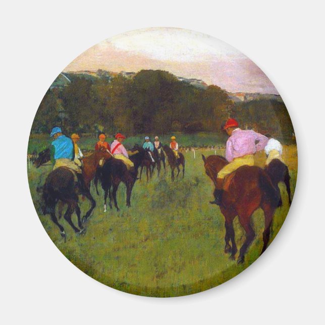 Edgar Degas Race Horses at Longchamp Magnet (Front)