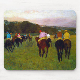Edgar Degas Race Horses at Longchamp Mouse Pad