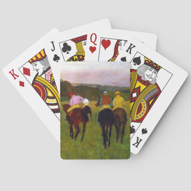 Edgar Degas Race Horses at Longchamp Poker Cards (Back)