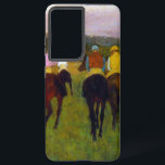 Edgar Degas Race Horses at Longchamp Samsung Galaxy S21 Ultra Case<br><div class="desc">Samsung Galaxy Case featuring Edgar Degas’ oil painting Race Horses at Longchamp (1871-4). A group of jockeys sit on their horses at the Longchamp racetrack in Paris. A fabulous gift for horse lovers and fans of Impressionism!</div>
