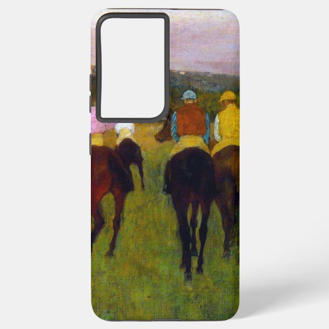 Edgar Degas Race Horses at Longchamp Samsung Galaxy Case (Back)