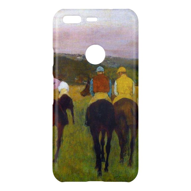 Edgar Degas Race Horses at Longchamp Uncommon Google Pixel Case (Back)
