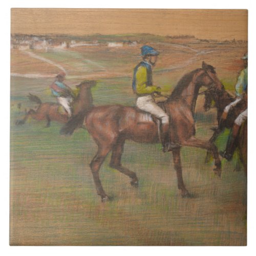 Edgar Degas _ Race Horses Tile