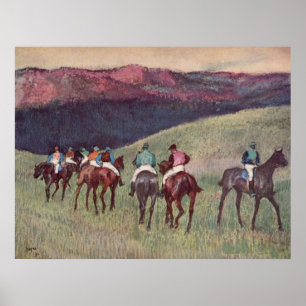 Edgar Degas - Race Horses Training 1894 racehorses Poster