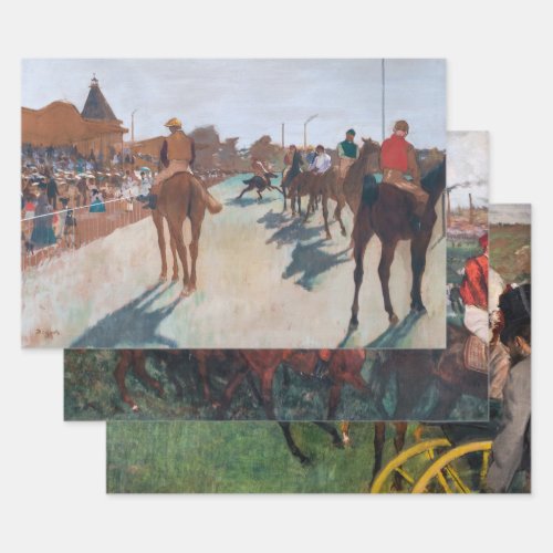 Edgar Degas _ Racing Selection Wrapping Paper Sheets