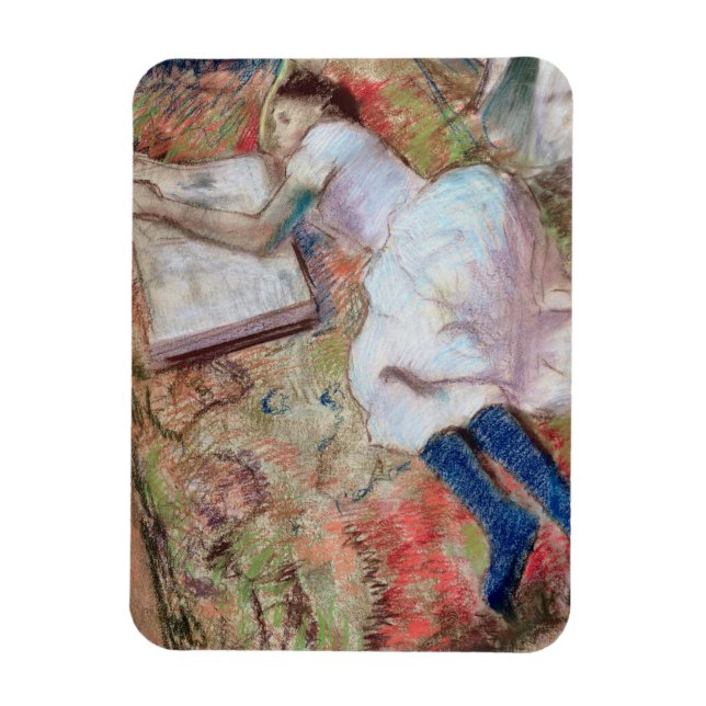 Edgar Degas | Reader Lying Down, c.1889 Magnet (Vertical)