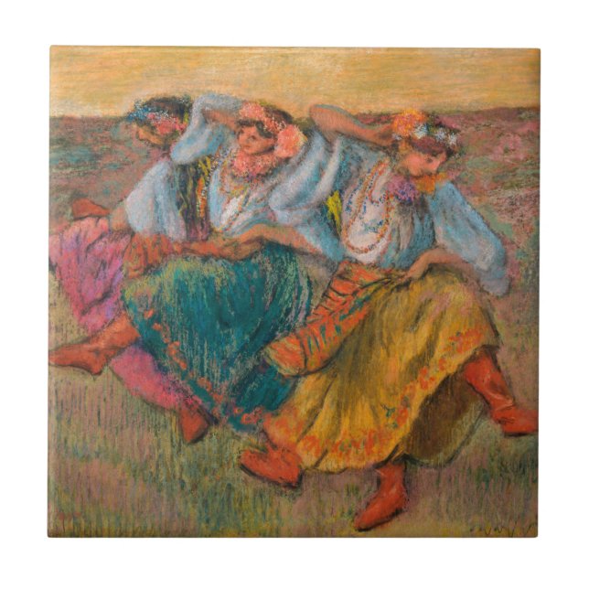 Edgar Degas Russian Dancers Ceramic Tile (Front)