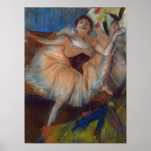 Edgar Degas Seated Dancer, 1879-80 Poster