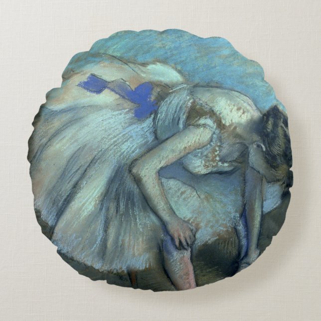 Edgar Degas | Seated Dancer, c.1881-83 Round Pillow (Front)