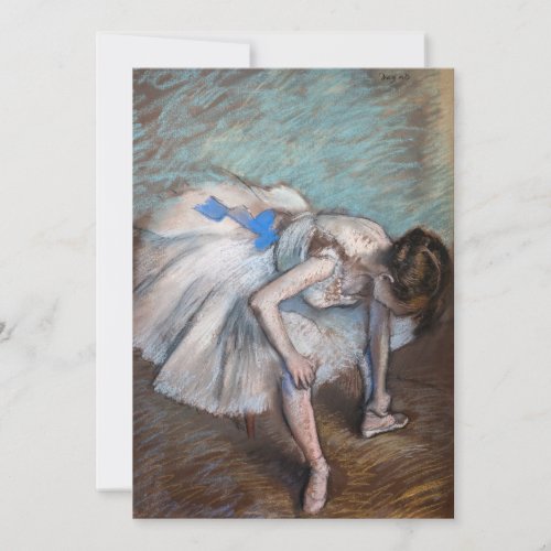 Edgar Degas _ Seated Dancer Invitation