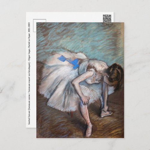 Edgar Degas _ Seated Dancer Postcard