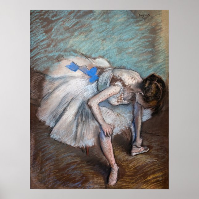 Edgar Degas - Seated Dancer Poster (Front)
