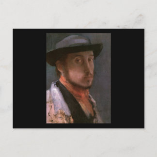 Edgar Degas Self Portrait Postcard