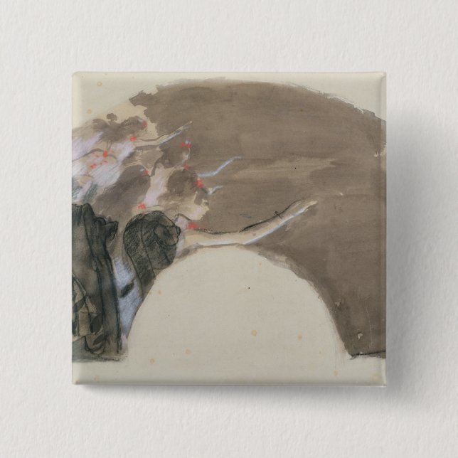 Edgar Degas | Sketch for a fan, c.1879 Pinback Button (Front)