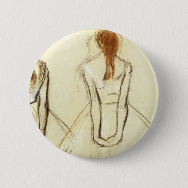 Edgar Degas: Study for the Little Dancer Button (Front)