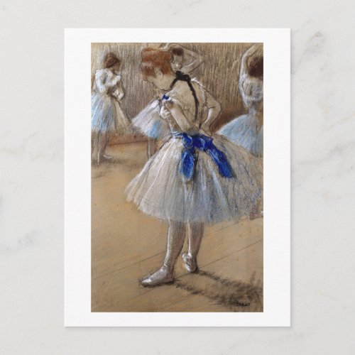 Edgar Degas  Study of a Dancer  New Address Announcement Postcard