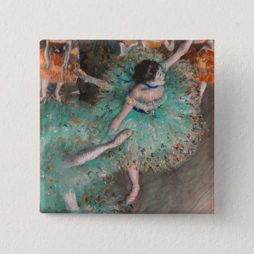 Edgar Degas _ Swaying Dancer  Dancer in Green Button