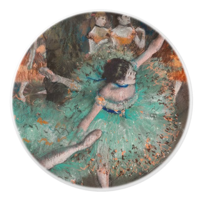 Edgar Degas - Swaying Dancer / Dancer in Green Ceramic Knob (Front)