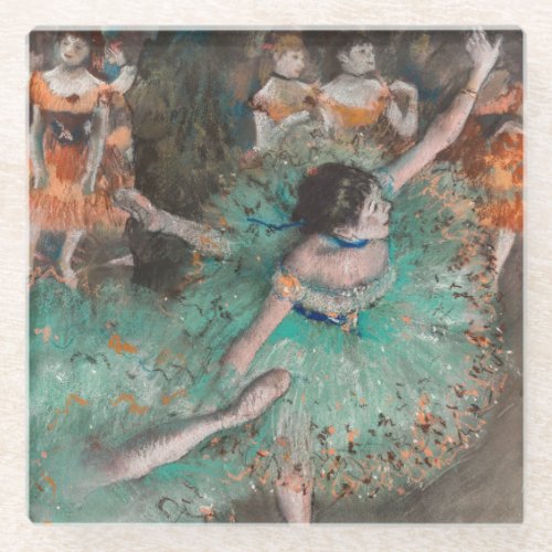 Edgar Degas _ Swaying Dancer  Dancer in Green Glass Coaster