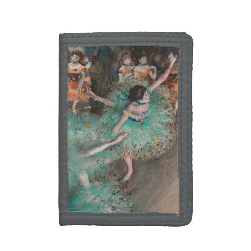 Edgar Degas _ Swaying Dancer  Dancer in Green Trifold Wallet