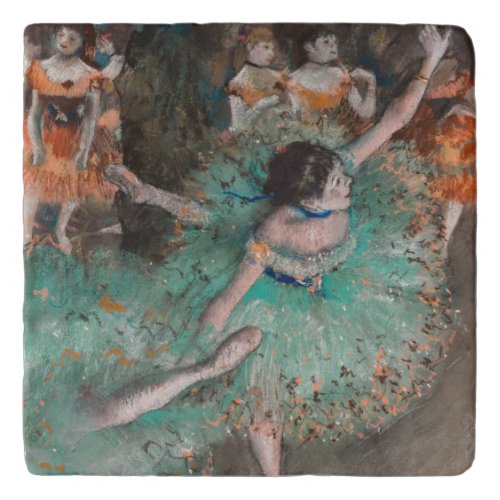 Edgar Degas _ Swaying Dancer  Dancer in Green Trivet