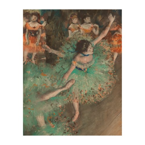 Edgar Degas _ Swaying Dancer  Dancer in Green Wood Wall Art