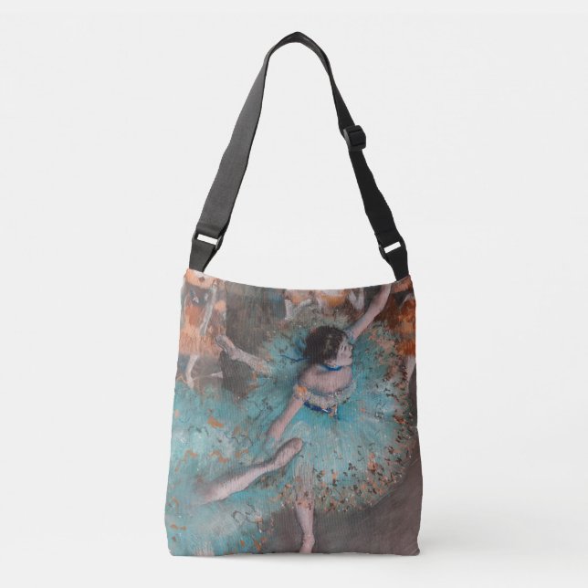 Edgar Degas Swaying Dancer Green Dancer Crossbody Bag (Front)