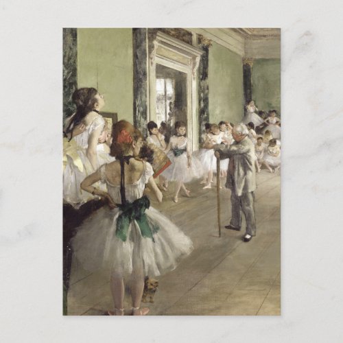 Edgar Degas  The Ballet Class  New Address Announcement Postcard