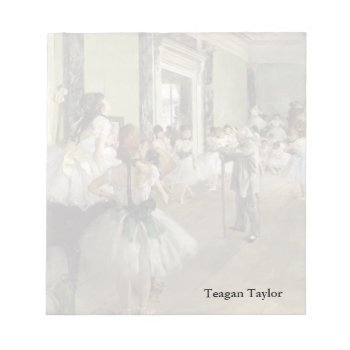 Edgar Degas | The Ballet Class Notepad by ballerinasbydegas at Zazzle