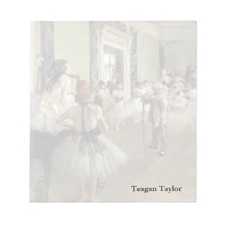 Edgar Degas | The Ballet Class Notepad
